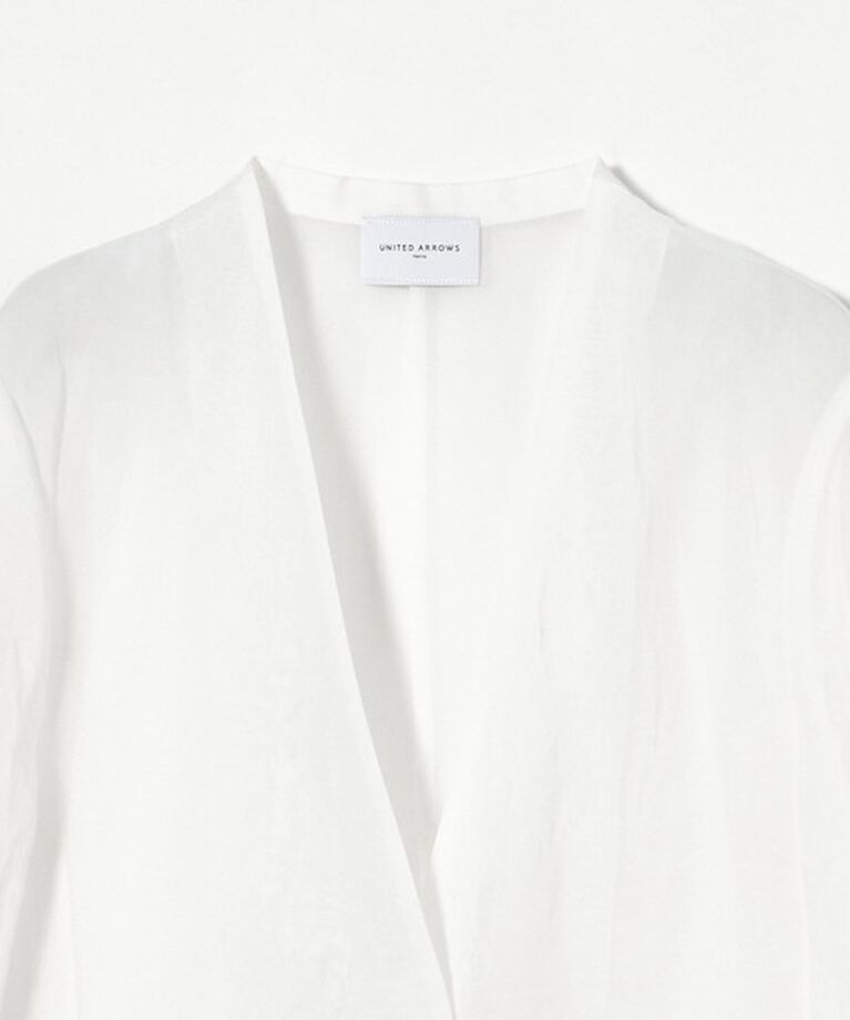 UNITED ARROWS「シアー ジャケット」|ノーカラージャケット|