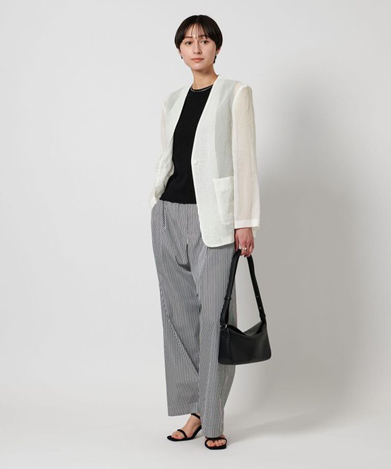 UNITED ARROWS「シアー ジャケット」|ノーカラージャケット|