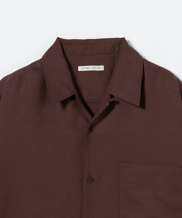UNITED ARROWS「ツイル オープンカラー ショートスリーブシャツ」|シャツ・ブラウス|