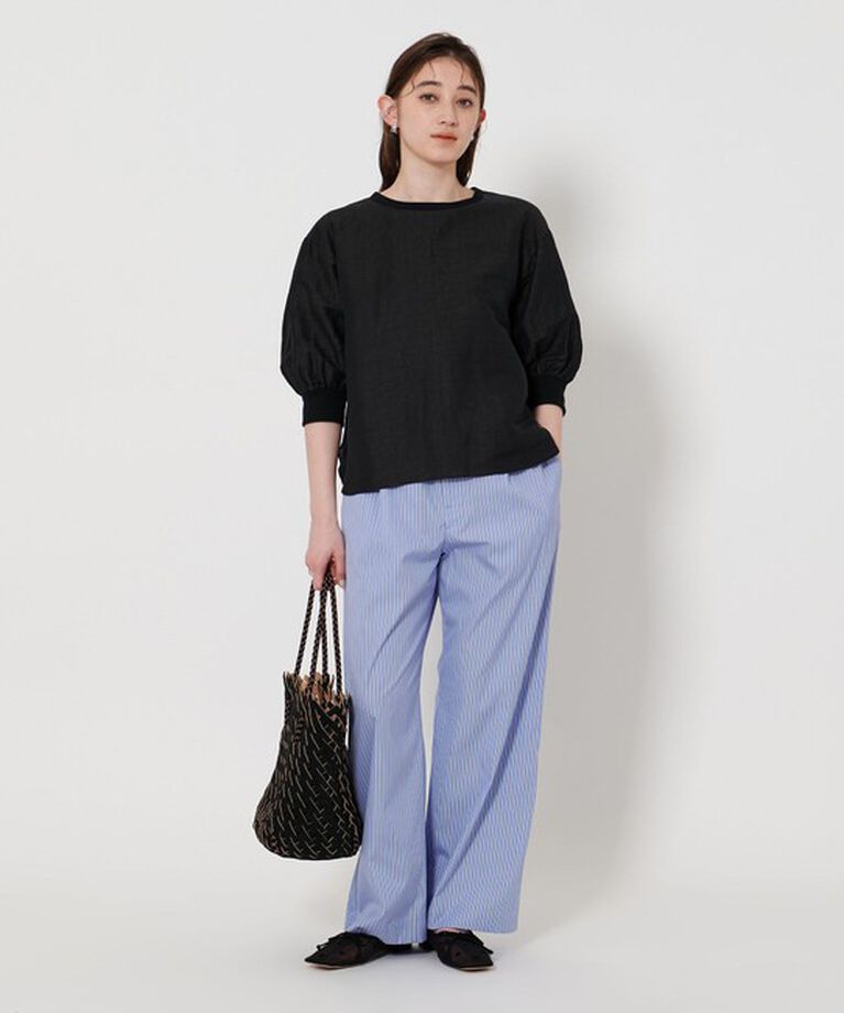 UNITED ARROWS「ストライプ タック イージーパンツ」|チノ|