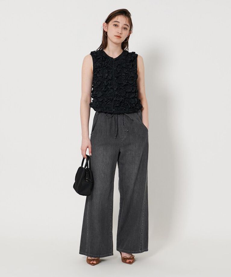 UNITED ARROWS「デニム ワイド イージーパンツ」|チノ|