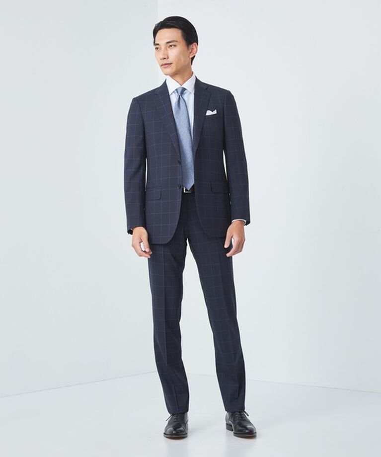 UNITED ARROWS green label relaxing「GLR CLOTH ウィンドウペイン 2B HC/RV スーツジャケット -防シワ-」|スーツ|