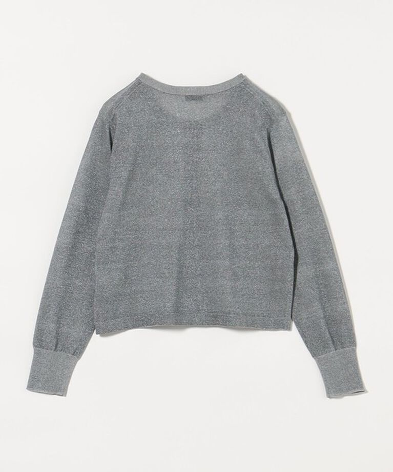 UNITED ARROWS green label relaxing「グロッシーラメ クルーネック ニット カーディガン -ウォッシャブル-」|カーディガン|