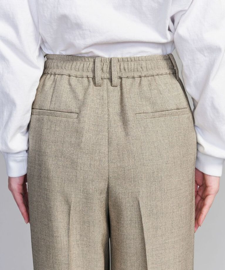 BEAUTY&YOUTH UNITED ARROWS「リネンライク バックゴムストレートパンツ -ウォッシャブル-」|スラックス|