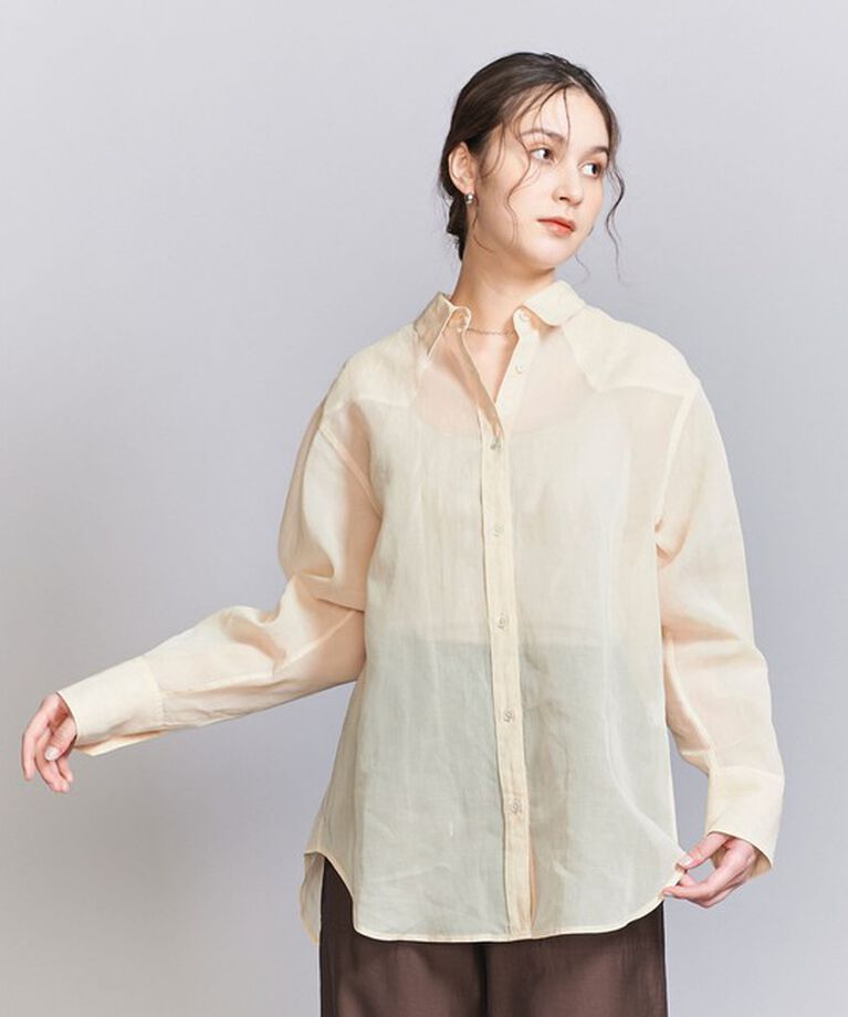 BEAUTY&YOUTH UNITED ARROWS「コットンシアー ウエスタンシャツ」|シャツ・ブラウス|