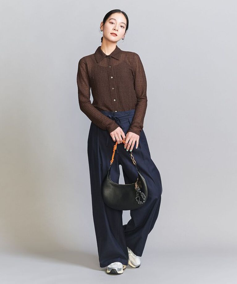 BEAUTY&YOUTH UNITED ARROWS「ラッセルレース レギュラーカラー シャツ」|カーディガン|