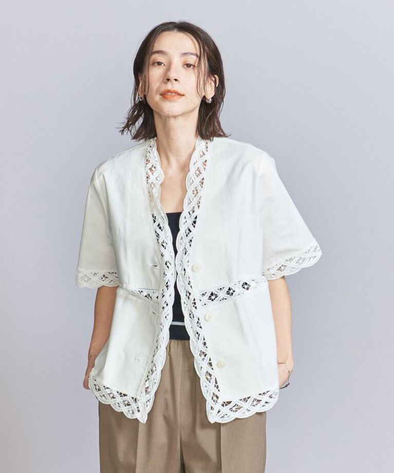 BEAUTY&YOUTH UNITED ARROWS「バテンレース ショートスリーブシャツ」|シャツ・ブラウス|