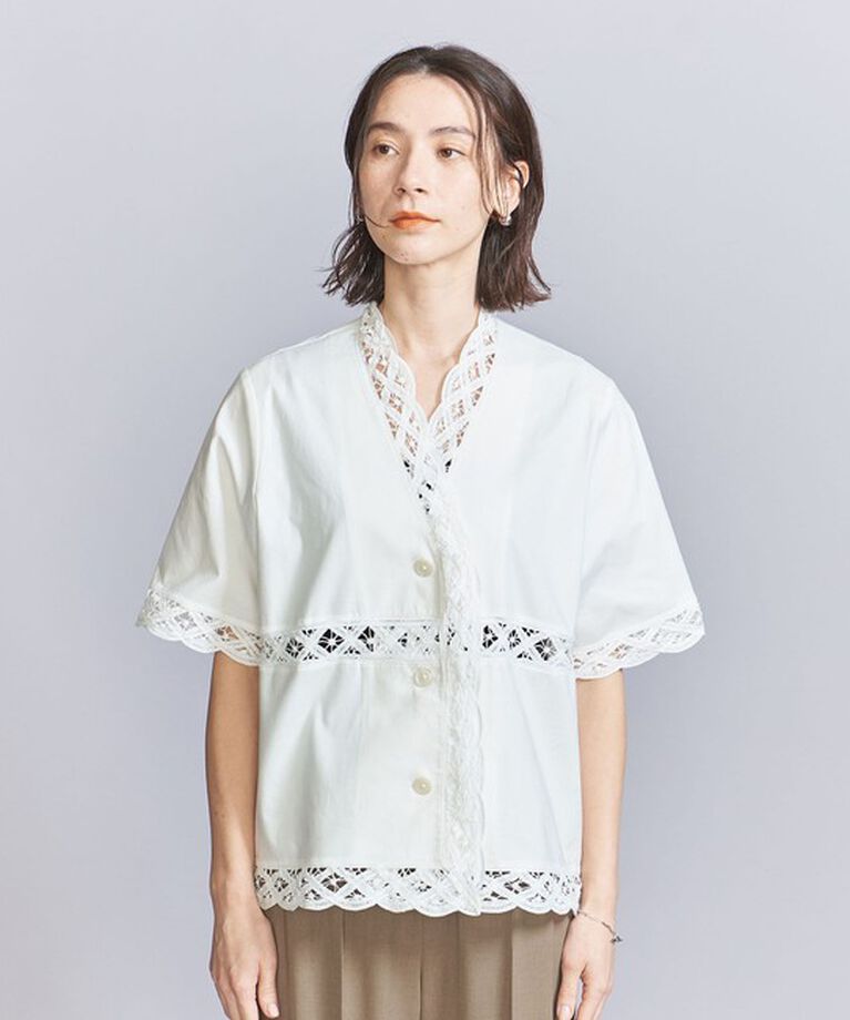BEAUTY&YOUTH UNITED ARROWS「バテンレース ショートスリーブシャツ」|シャツ・ブラウス|