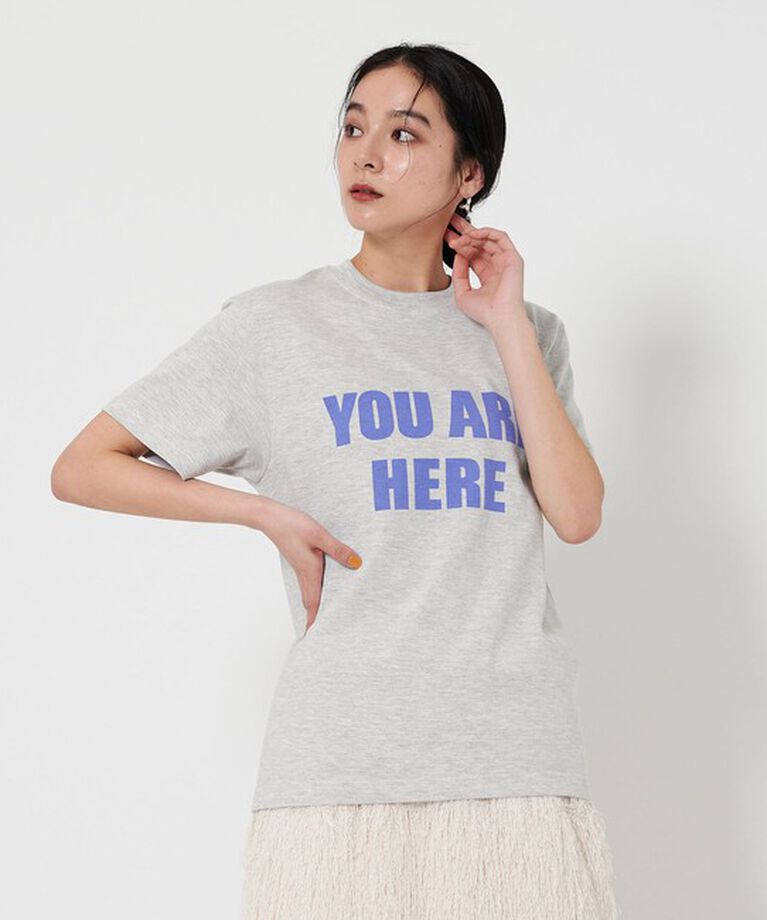 BEAUTY&YOUTH UNITED ARROWS「＜WORN FREE＞プリント Tシャツ/LT.GRAY」|Tシャツ・カットソー|