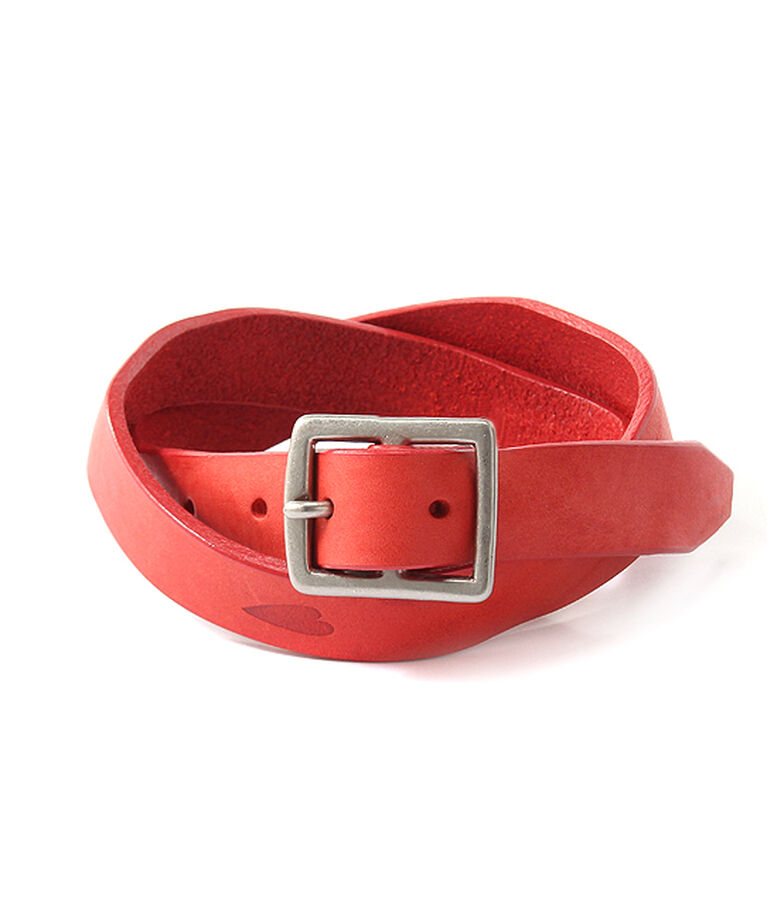 BEAMSBOY「BEAMS BOY / 25mm WASH ベルト」|ベルト|RED