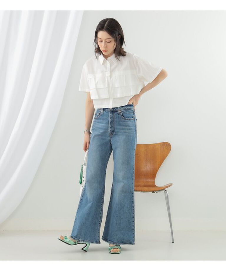 Ray BEAMS 「Ray BEAMS / ティアード クロップド シャツ」|シャツ・ブラウス|