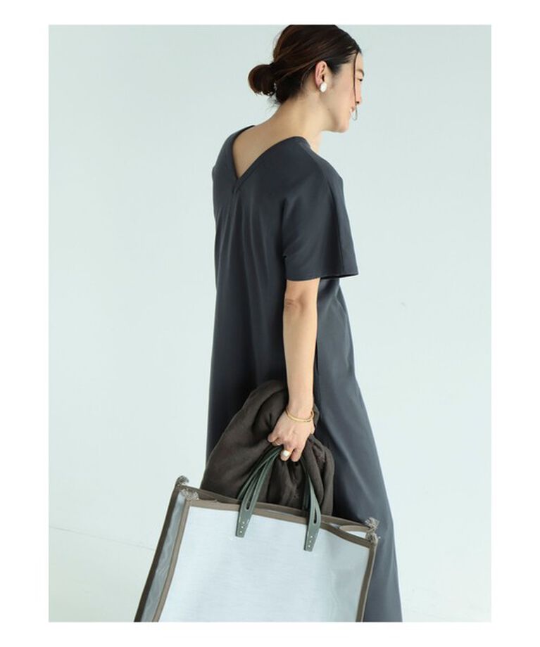 Demi-Luxe BEAMS 「【別注】スタイリスト佐藤佳菜子 × SLOANE / Tシャツ マキシワンピース」|ワンピース|DARK.GREY