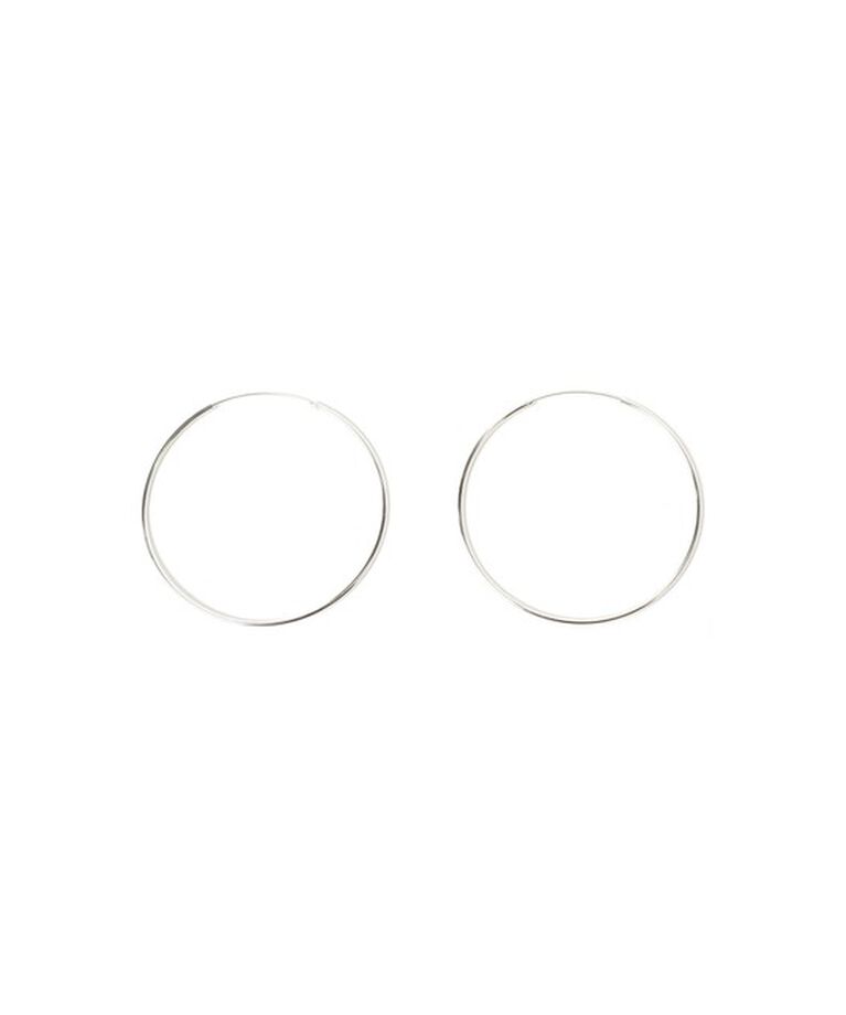 Ray BEAMS 「シルバー 6cm フープピアス」|その他|SILVER