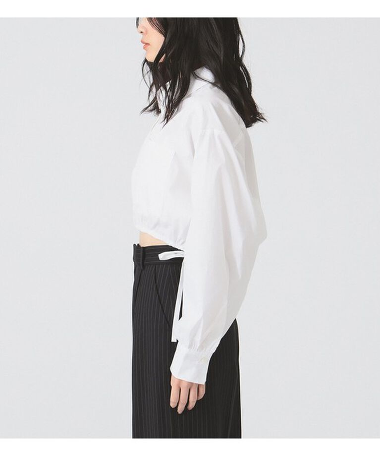 Ray BEAMS 「ドロスト クロップド シャツ」|シャツ・ブラウス|