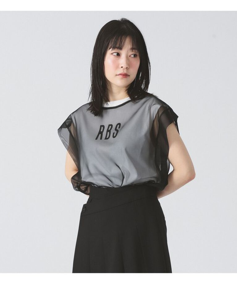 Ray BEAMS 「RBS / シアー レイヤードロゴT」|Tシャツ・カットソー|
