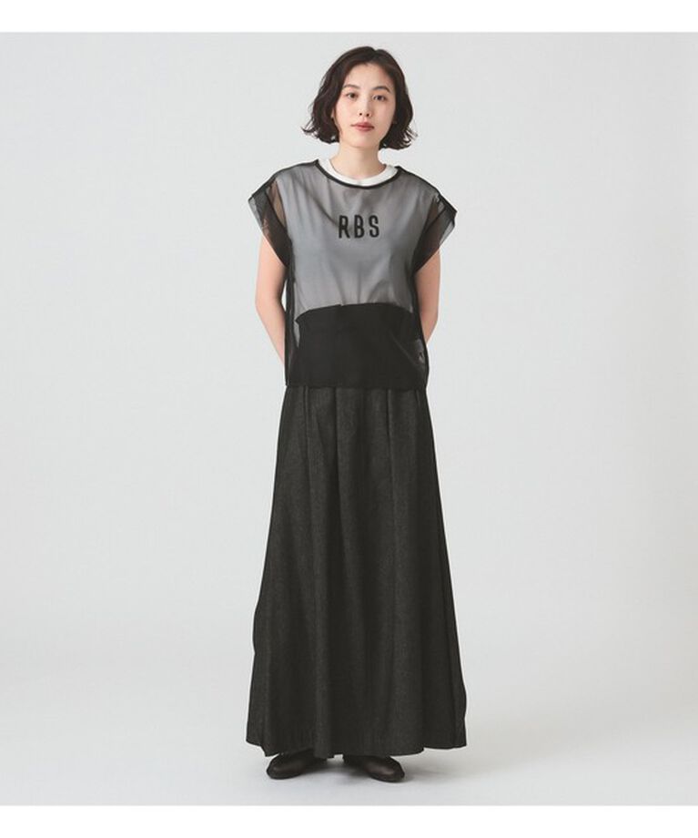 Ray BEAMS 「RBS / シアー レイヤードロゴT」|Tシャツ・カットソー|