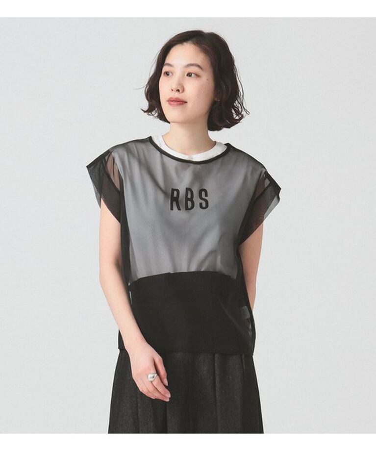 Ray BEAMS 「RBS / シアー レイヤードロゴT」|Tシャツ・カットソー|
