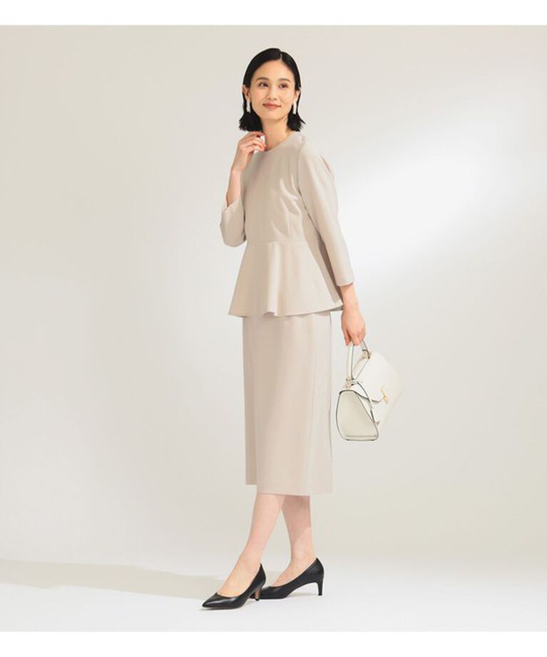 Demi-Luxe BEAMS 「トリアセ ペプラム ブラウス＊	」|シャツ・ブラウス|
