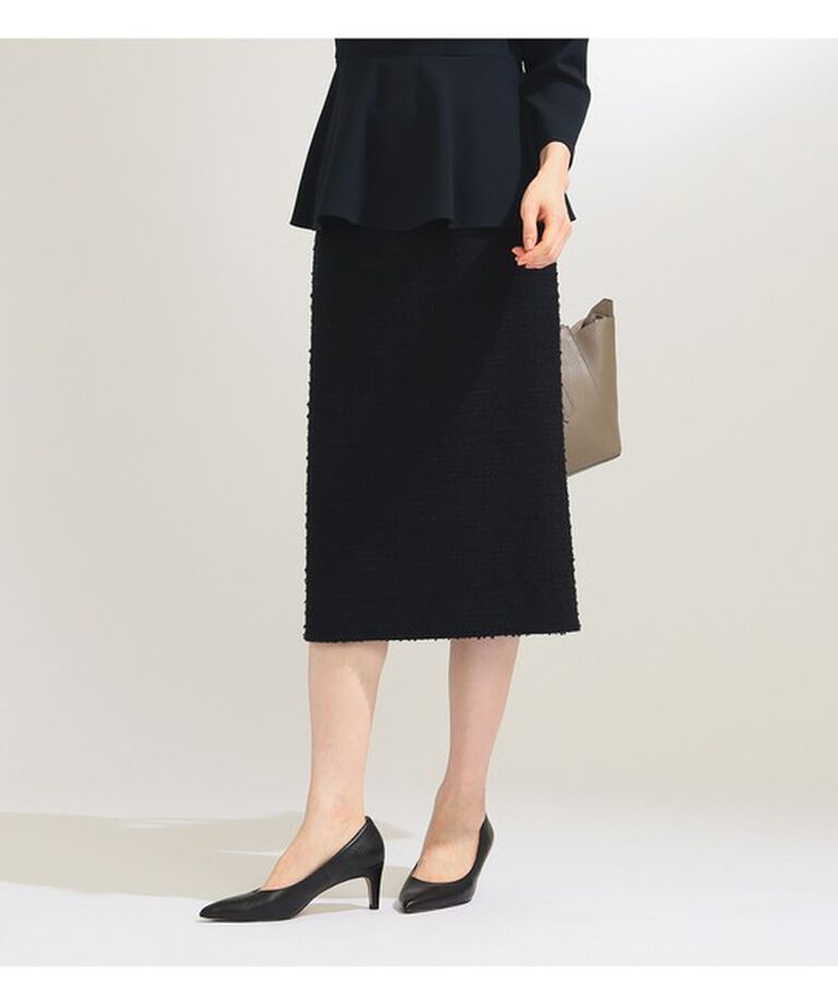 Demi-Luxe BEAMS 「ツイード Iライン?スカート＊」|スカート|NAVY