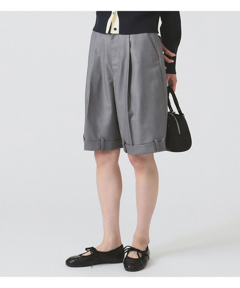 Ray BEAMS 「1タック ワイド ハーフパンツ」|その他|