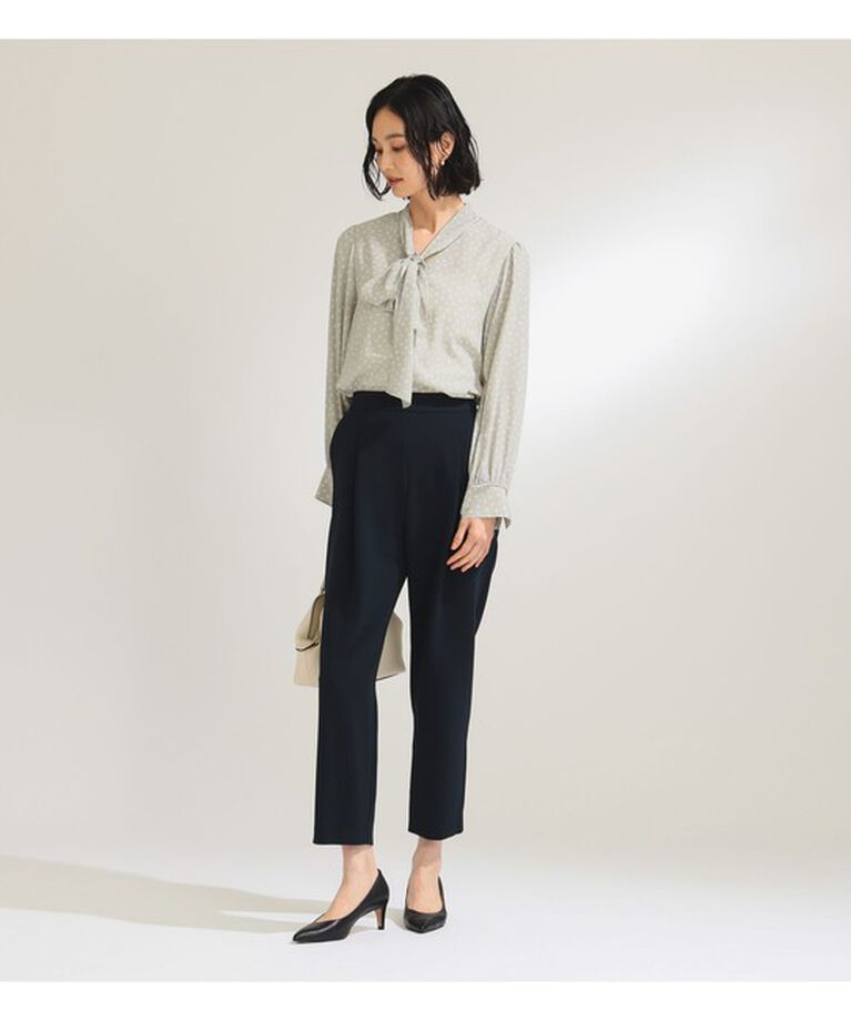 Demi-Luxe BEAMS 「変形ドット ボウタイブラウス」|シャツ・ブラウス|
