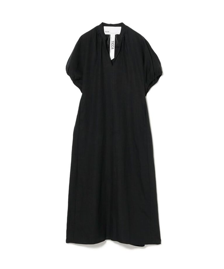 Demi-Luxe BEAMS 「TICCA / リネン バルーンスリーブ ワンピース」|ワンピース|