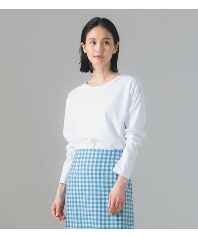 Demi-Luxe BEAMS 「【別注】ATON / DRY COTTON JERSEY ロングスリーブ Tシャツ」|Tシャツ・カットソー|