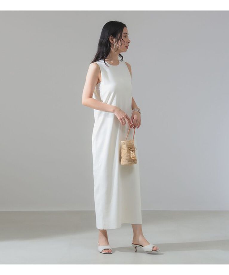 Demi-Luxe BEAMS 「コットン アメリカンスリーブ ニットワンピース」|ワンピース|