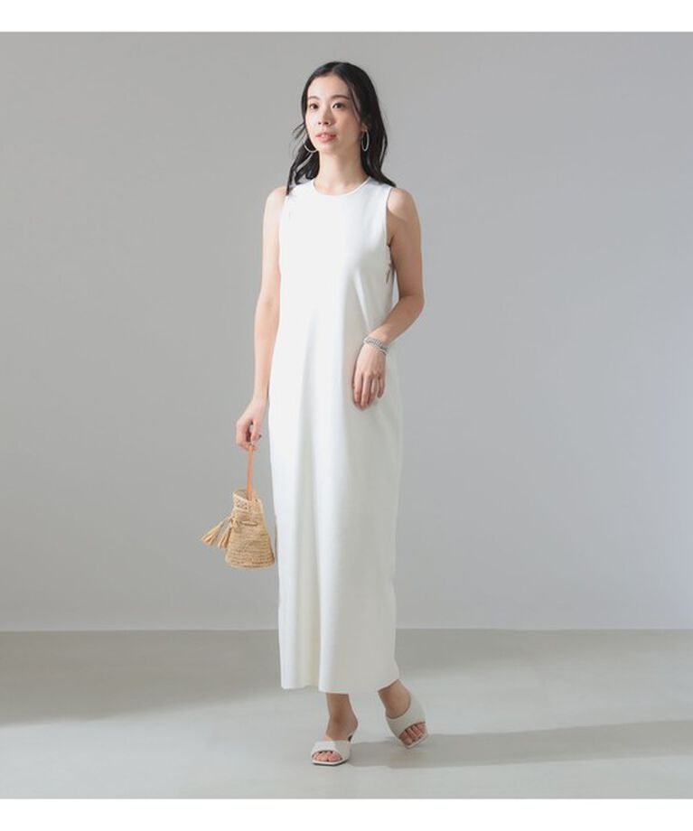 Demi-Luxe BEAMS 「コットン アメリカンスリーブ ニットワンピース」|ワンピース|