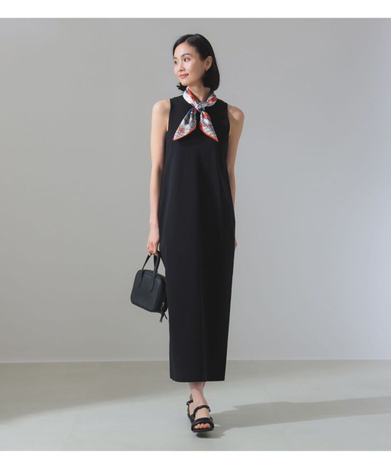 Demi-Luxe BEAMS 「コットン アメリカンスリーブ ニットワンピース」|ワンピース|BLACK