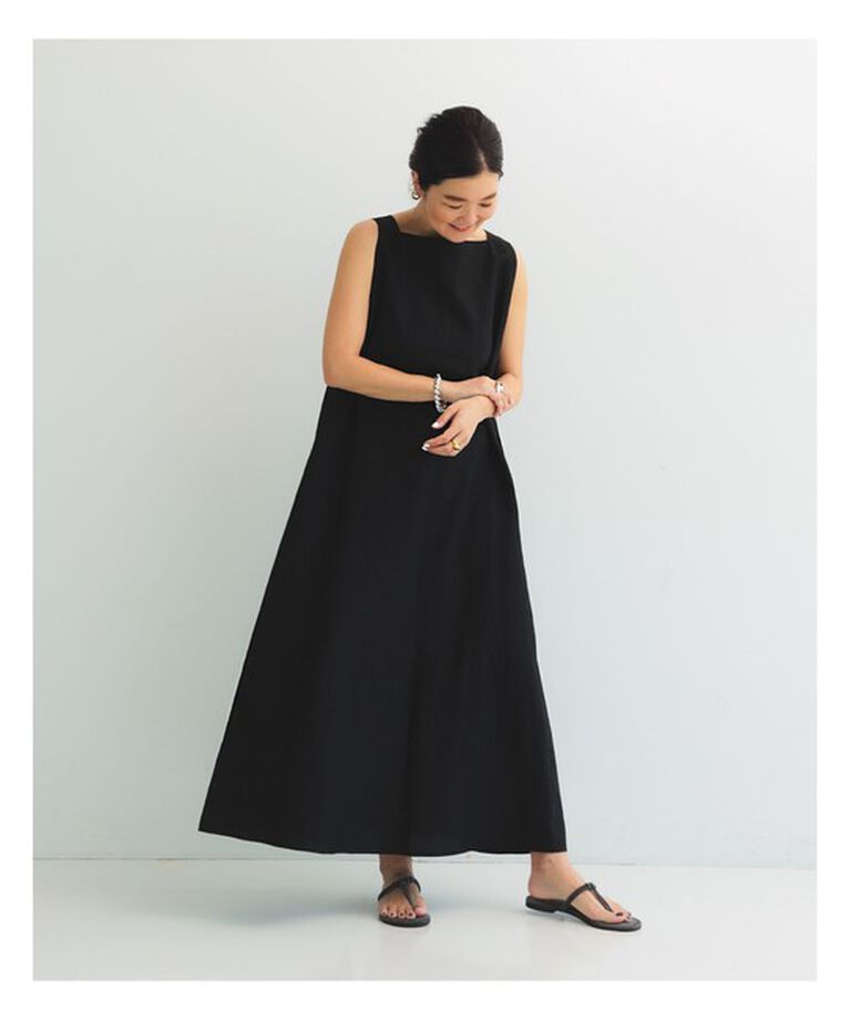 Demi-Luxe BEAMS 「リネン 2WAY ワンピース .M」|ワンピース|BLACK