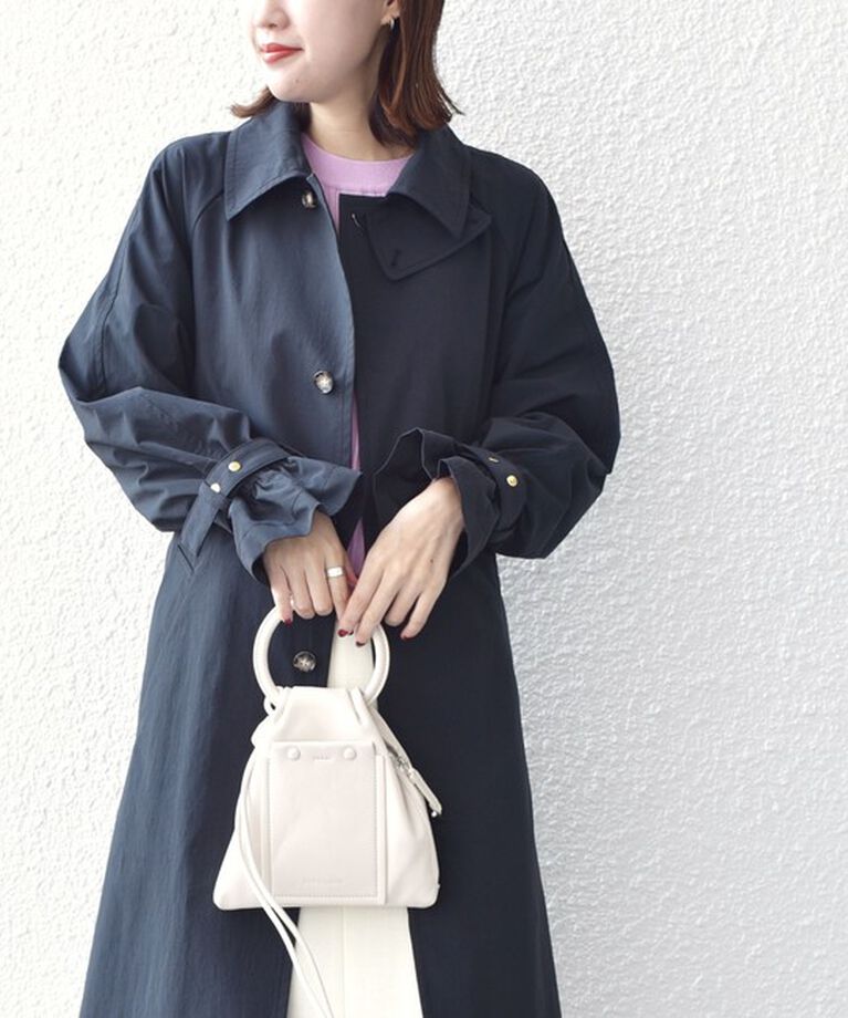 SHIPS for women「*〈UVカット〉スリーブ ギャザー デザイン ステンカラー コート ◇」|ステンカラーコート|