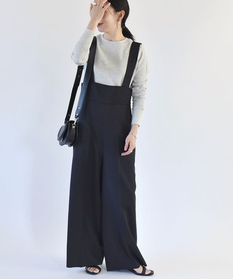 quaranciel「quaranciel:〈洗濯機可能〉ワッフル クルーネック ラウンドヘム カットソー」|Tシャツ・カットソー|