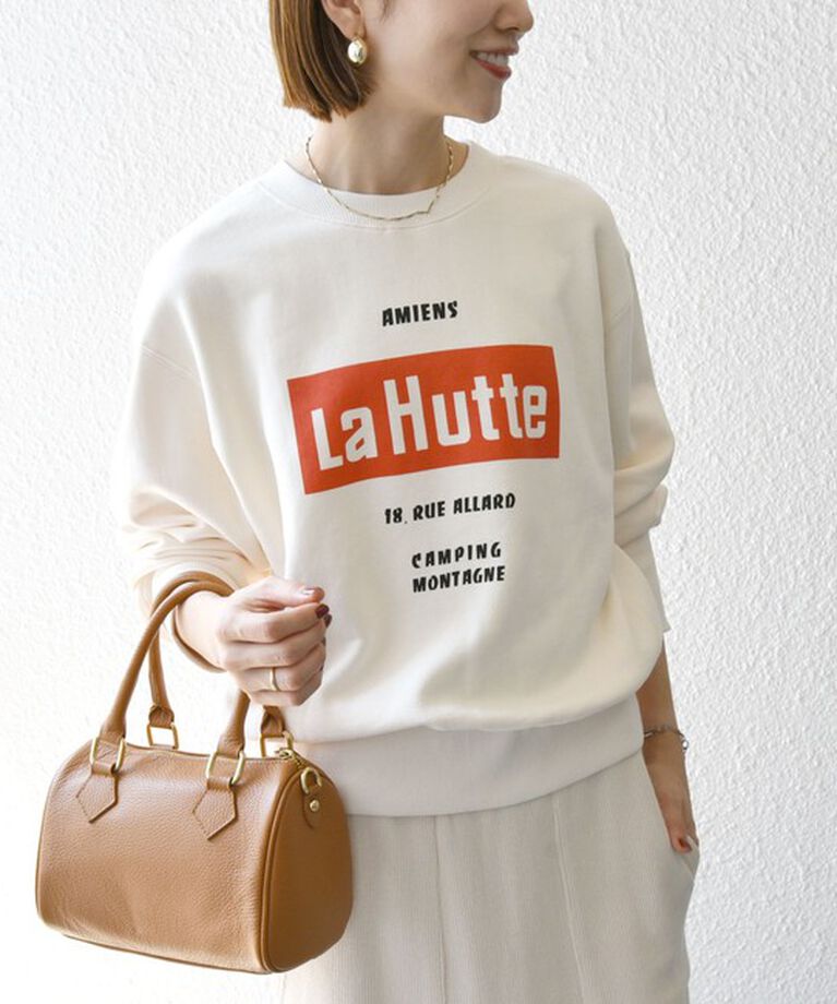 SHIPS any「【SHIPS any別注】La Hutte:〈洗濯機可能〉裏起毛 クルーネック スウェット」|スウェット・ジャージ|ナチュラル