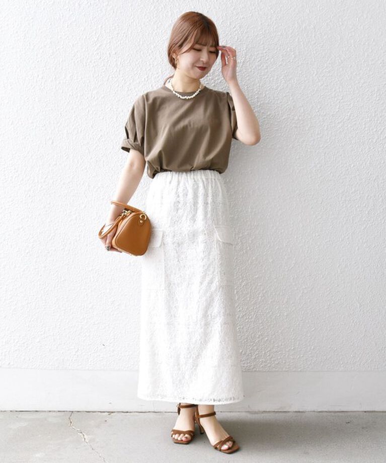 SHIPS any「SHIPS any:〈洗濯機可能〉USAコットン ツイスト スリーブ コクーン TEE」|Tシャツ・カットソー|