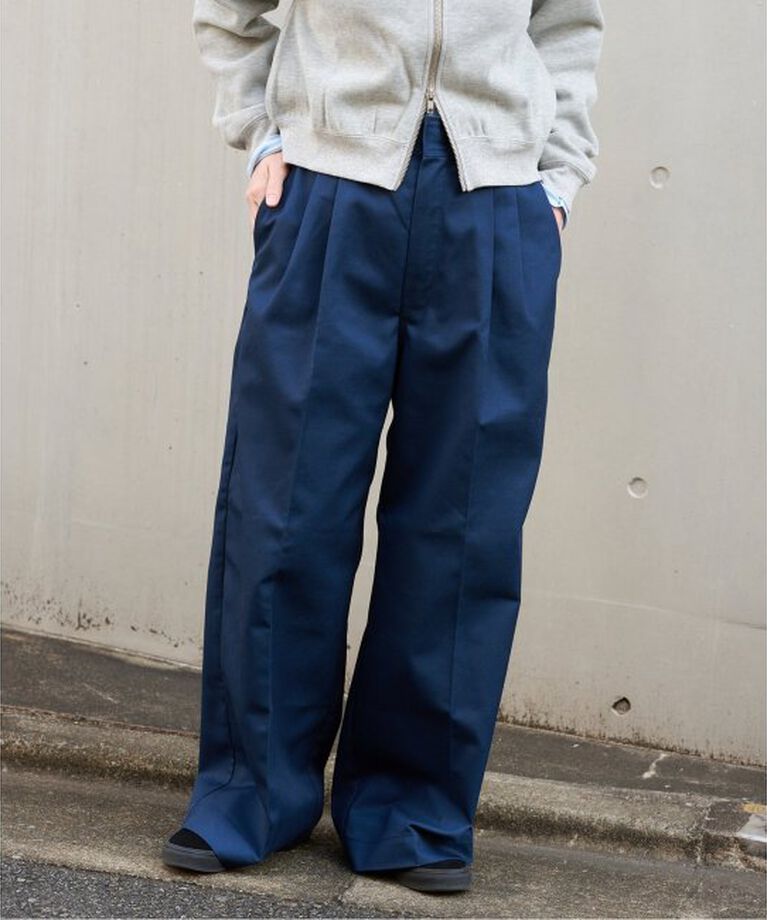 OUTDOOR PRODUCTS Usual Things「Dickies/ディッキーズ別注2タックワイドパンツ」|スラックス|