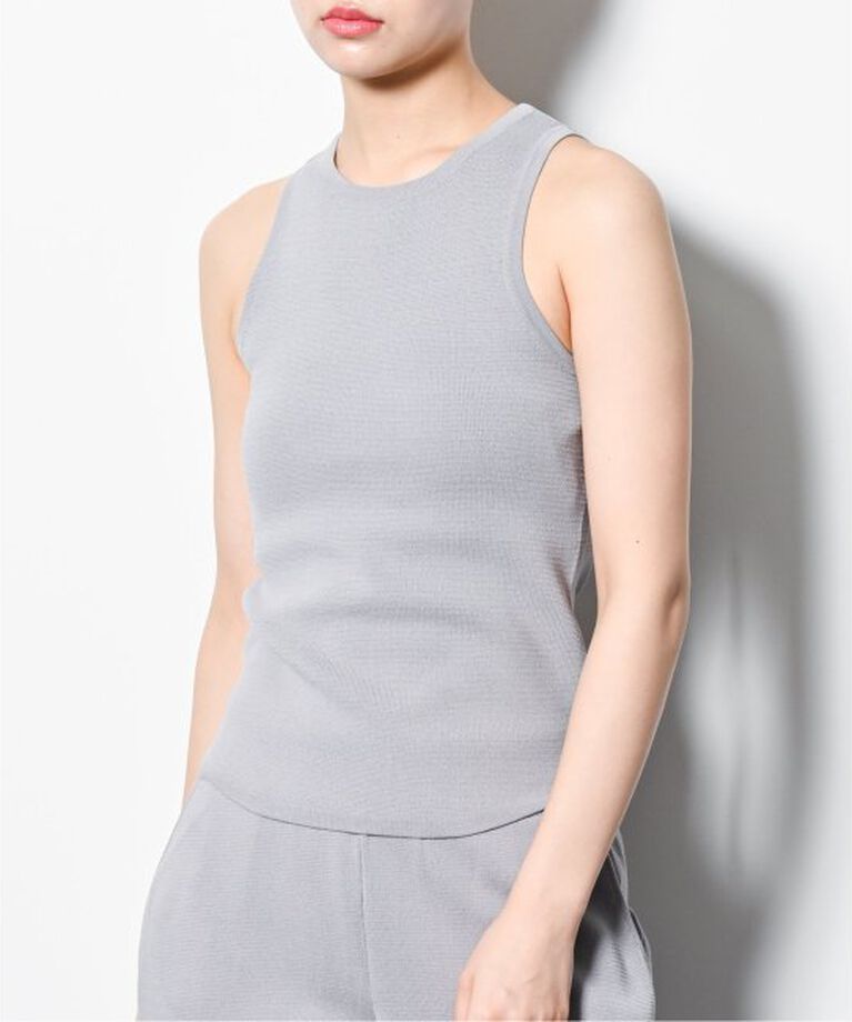  「ONIT MILANO RIB KNIT AMERICAN NS TANK TOP 25SS-ON198：タンクトップ」|ニット・セーター|グレー