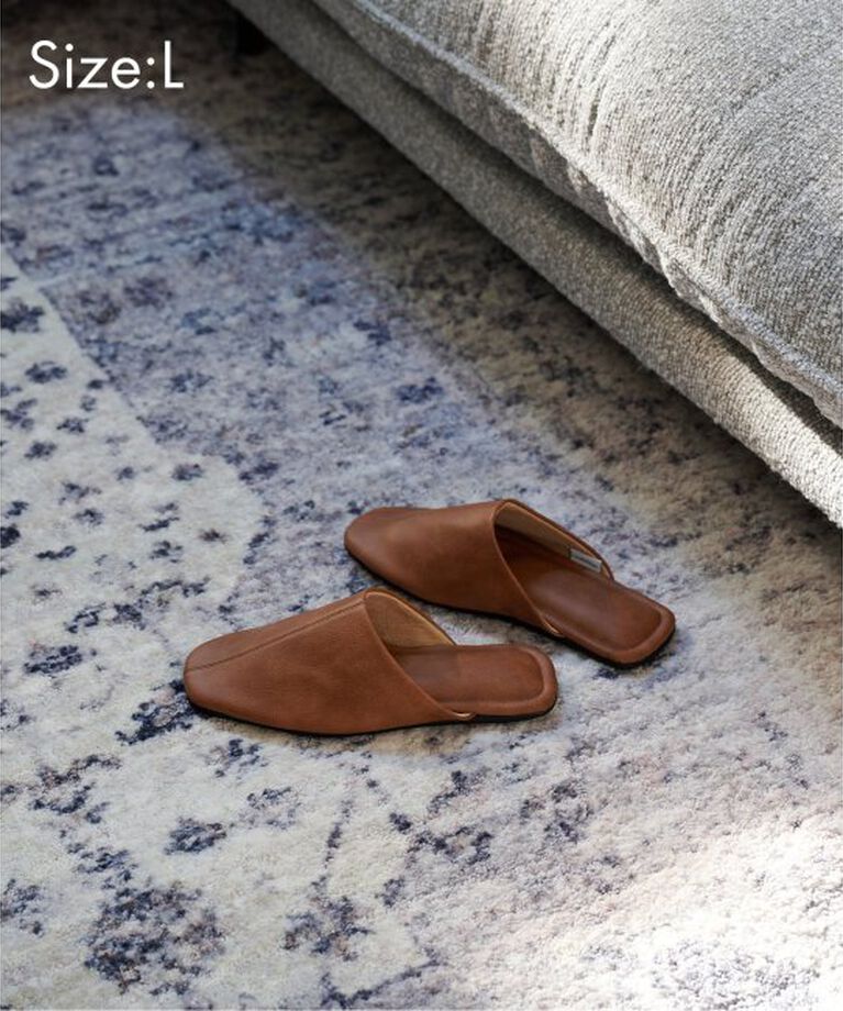 journal standard Furniture「JSF PLAIN SLIPPER Lサイズ　スリッパ」|ルームシューズ|ブラウン