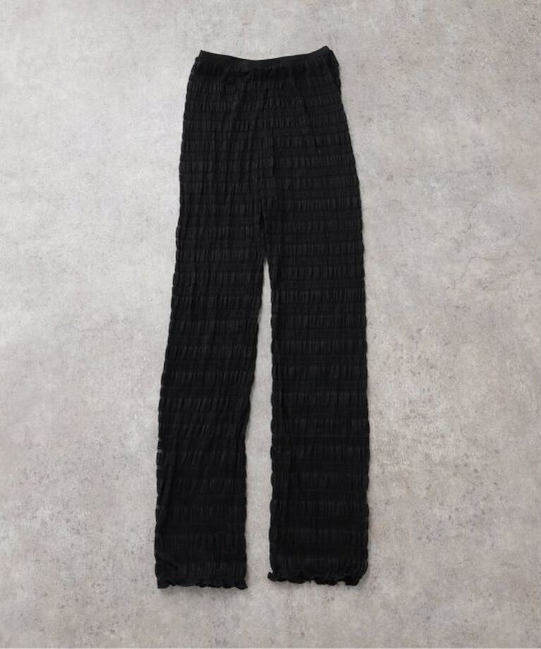 IENA LA BOUCLE「ODAKHA/オダカ sheer stripe leggings パンツ OH25SSS03」|レギンス・スパッツ|ブラック