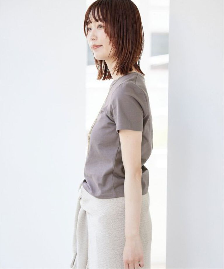 SLOBE IENA「《追加》BASICコンパクトTEE -汗ジミ防止-」|Tシャツ・カットソー|