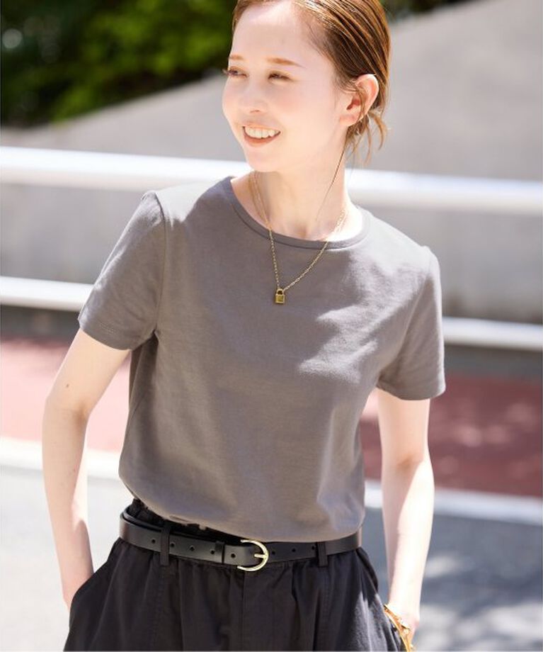 SLOBE IENA「《追加》BASICコンパクトTEE -汗ジミ防止-」|Tシャツ・カットソー|