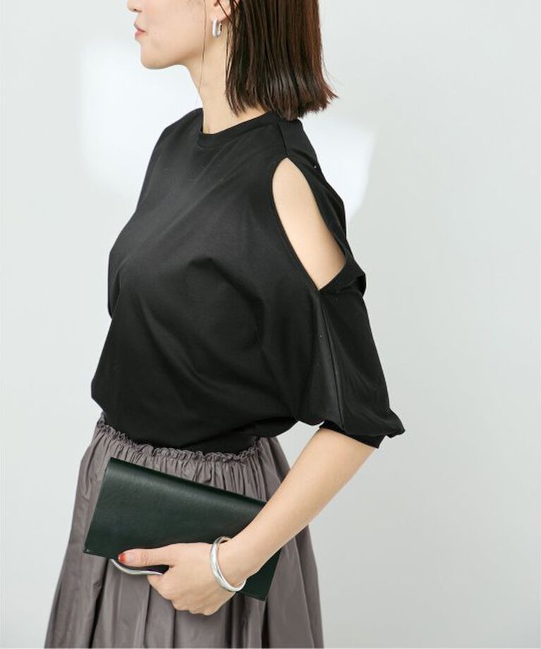 VERMEIL par iena「ショールスリットカットソー」|Tシャツ・カットソー|
