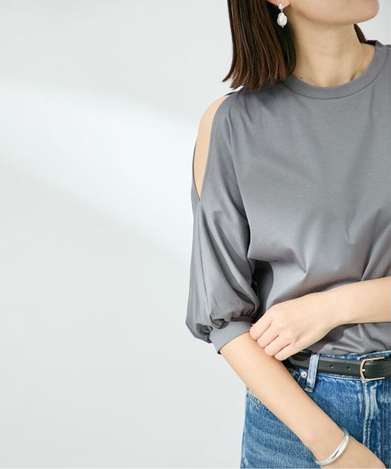 VERMEIL par iena「ショールスリットカットソー」|Tシャツ・カットソー|