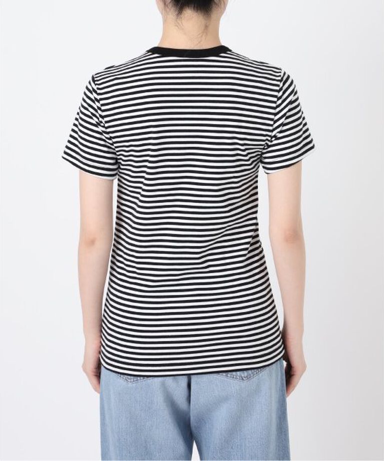 IENA「ATON/エイトン 別注 SUVIN FRAISE ショートスリーブ ボーダーTシャツ」|Tシャツ・カットソー|