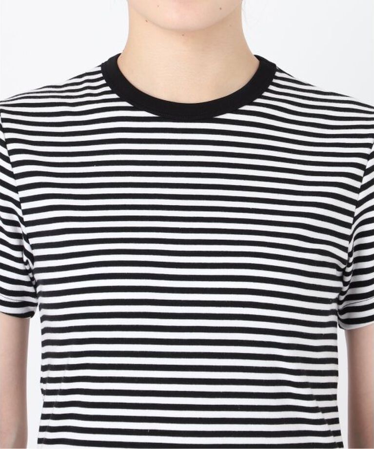 IENA「ATON/エイトン 別注 SUVIN FRAISE ショートスリーブ ボーダーTシャツ」|Tシャツ・カットソー|