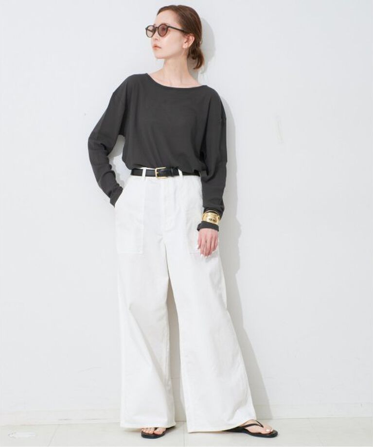 SLOBE IENA「シアーワッフルニュアンスプルオーバー」|Tシャツ・カットソー|