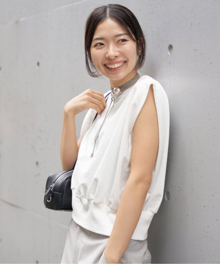 IENA「裏毛ノースリーブプルオーバー」|Tシャツ・カットソー|