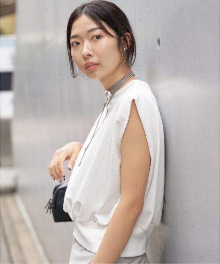 IENA「裏毛ノースリーブプルオーバー」|Tシャツ・カットソー|