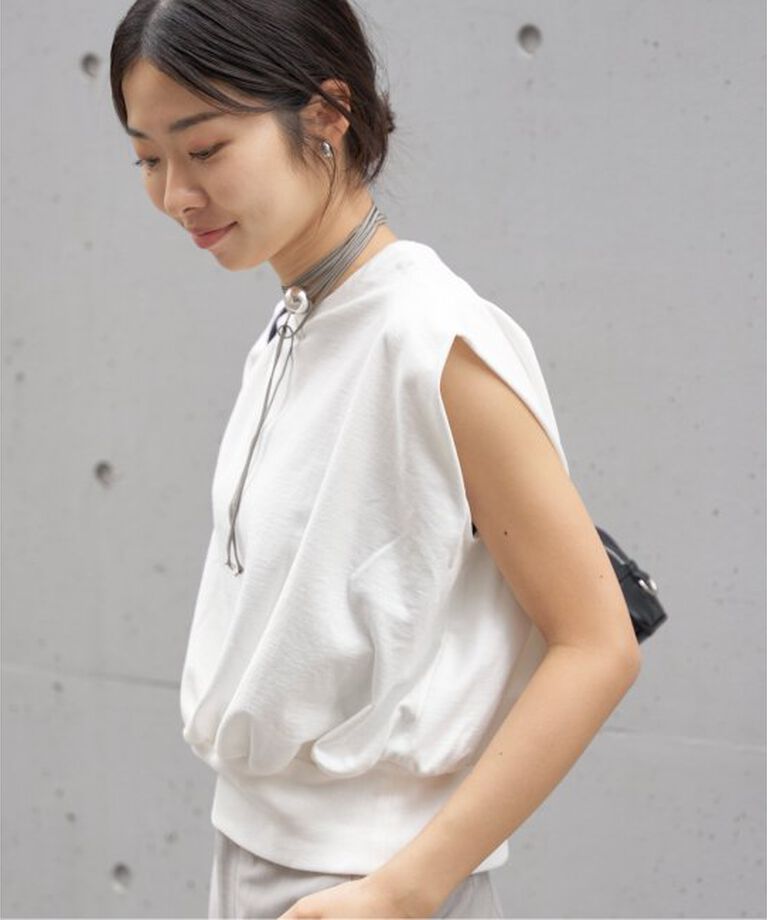 IENA「裏毛ノースリーブプルオーバー」|Tシャツ・カットソー|