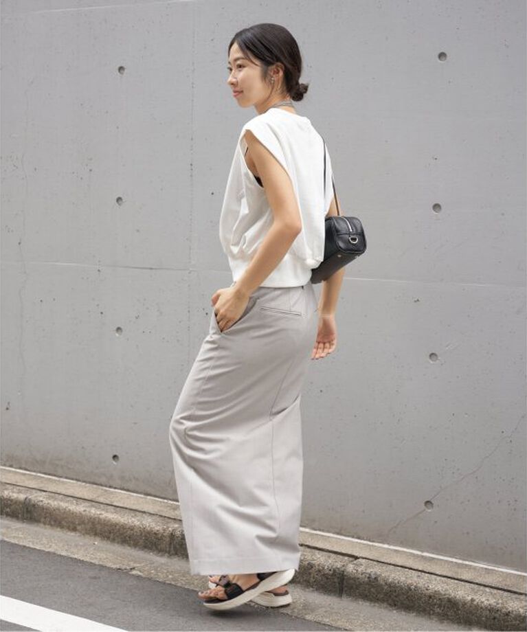 IENA「裏毛ノースリーブプルオーバー」|Tシャツ・カットソー|